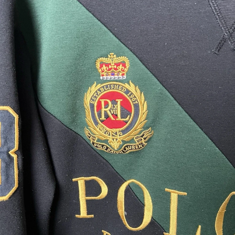 Polo Ralph Lauren Embroidered Crest Big Pony Crewneck Sweatshirt Men's L